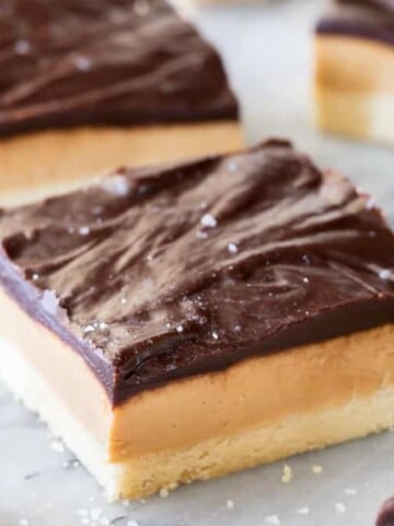 Chocolate covered peanut butter bar