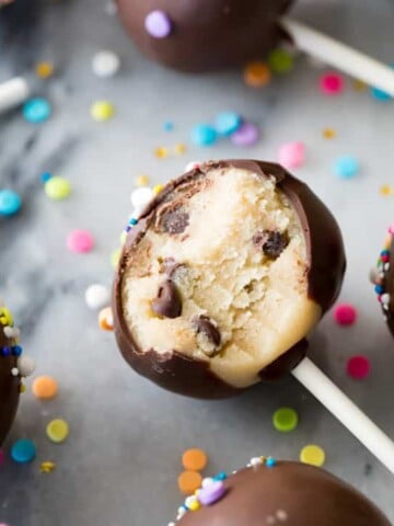 Cookie dough pops