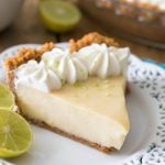 Key lime pie slice