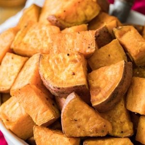 Roasted sweet potatoes