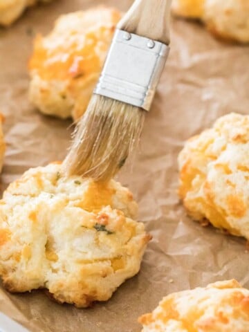 Garlic cheese drop biscuits