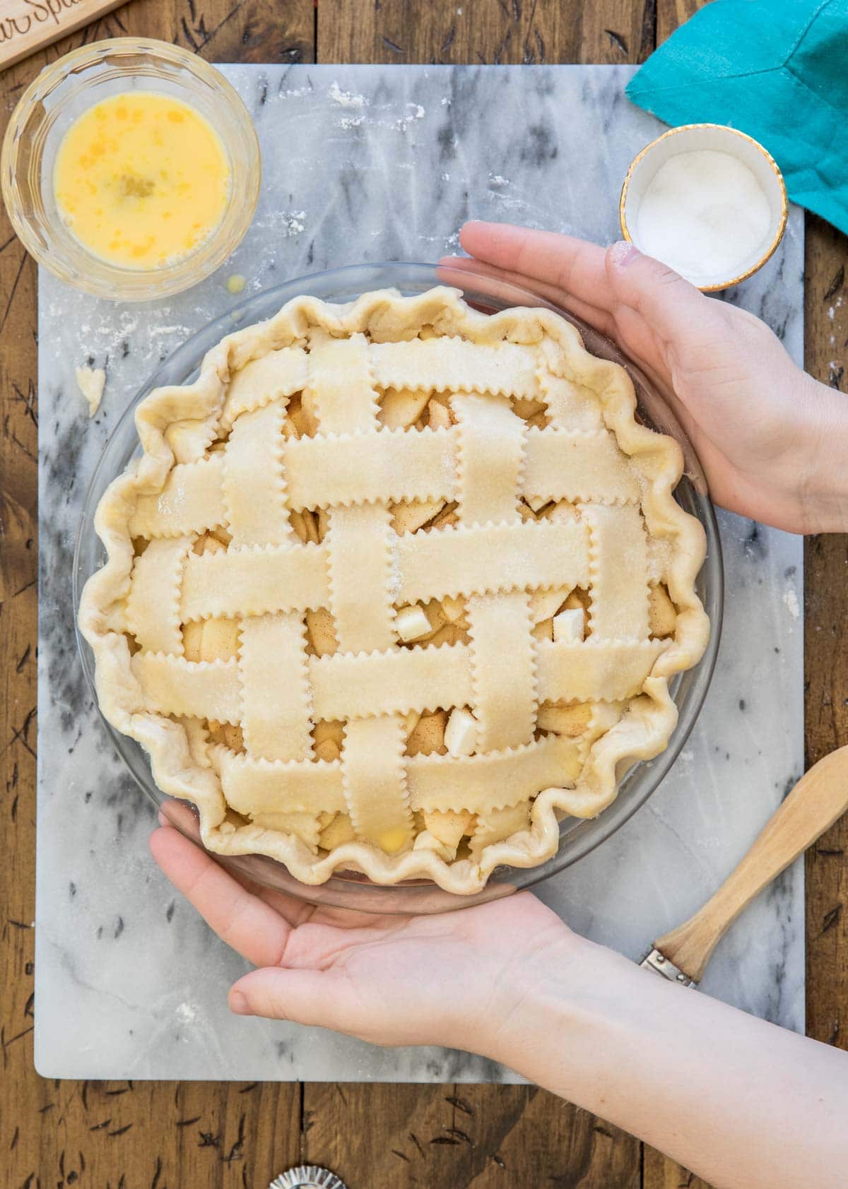 Lattice pie crust