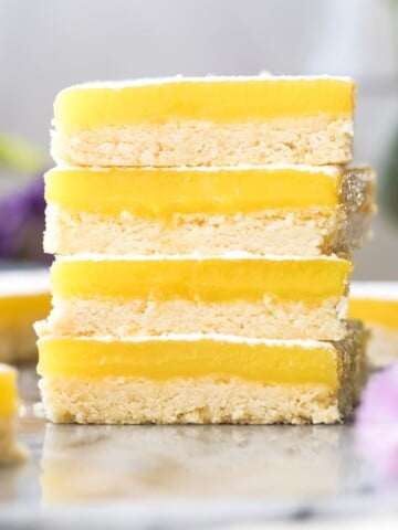 stack of 4 lemon bars