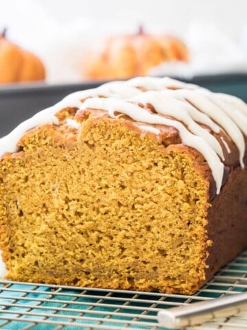 pumpkin bread on cooling rack